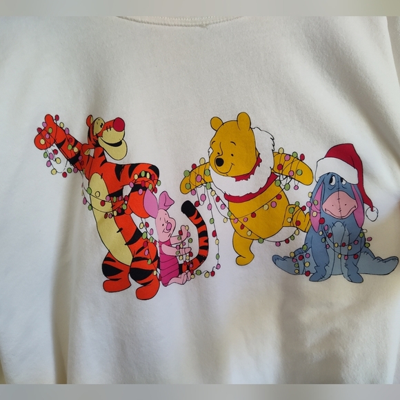 Disney Winnie the Pooh Sweatshirt Christmas Size XXL 19 - Picture 6 of 8